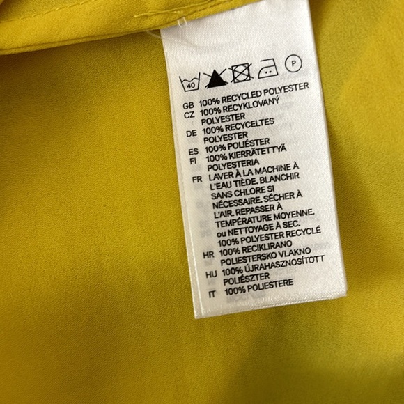 H&M Women’s or girls gold yellow top size 2 - Picture 6 of 8